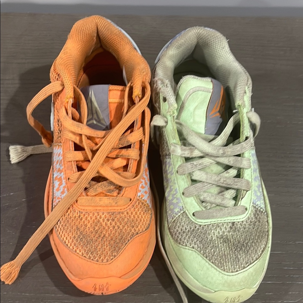 JA Morat  Kids' Orange and Green Sneaker